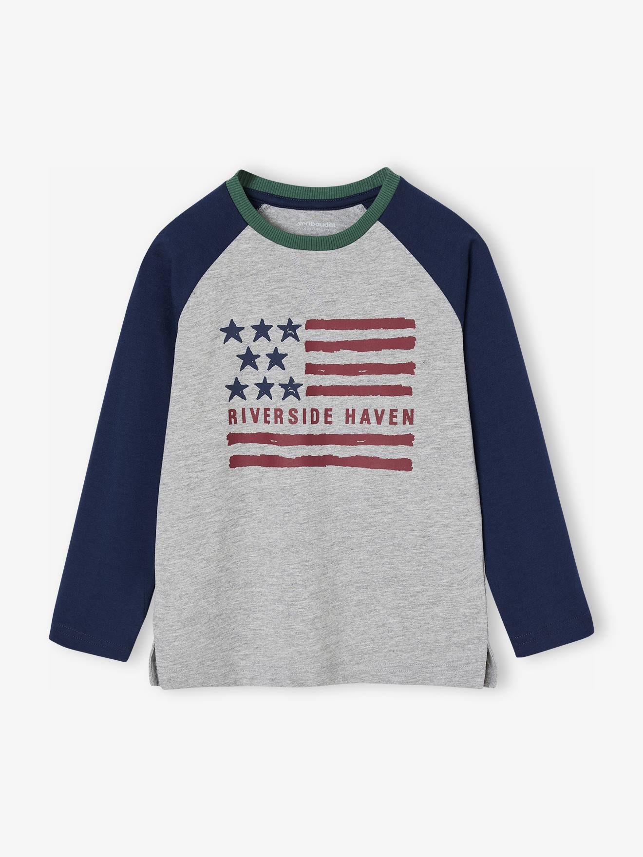 Contrasting Long-Sleeve T-Shirt