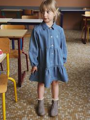 Girls-Lightweight Denim Dress for Girls