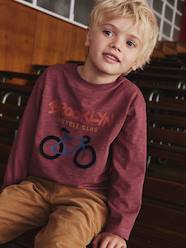 Boys-Flocked Long-Sleeved T-Shirt for Boys