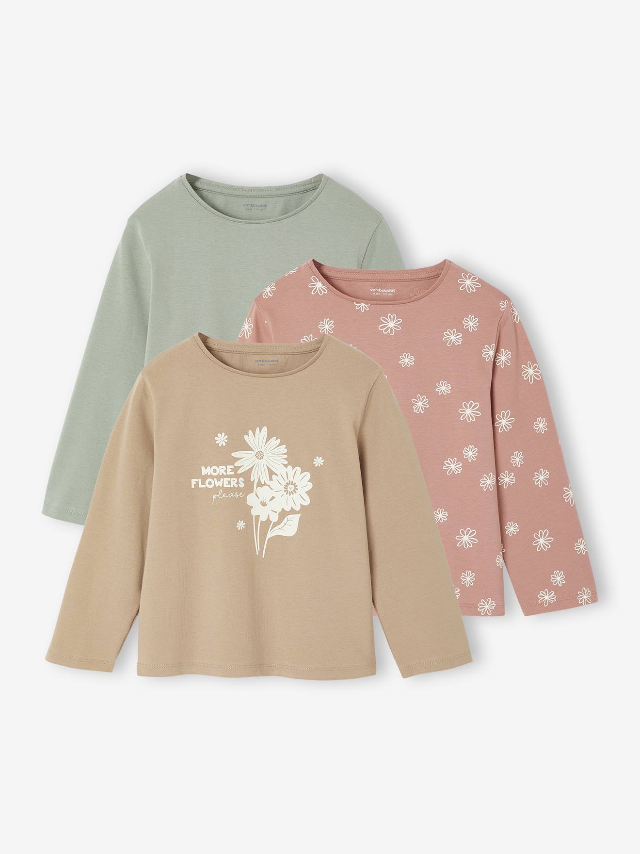 long-sleeved girls' fancy t-shirts