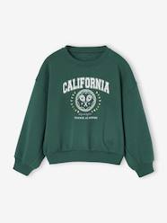 -Oversized girls' sportswear sweatshirt