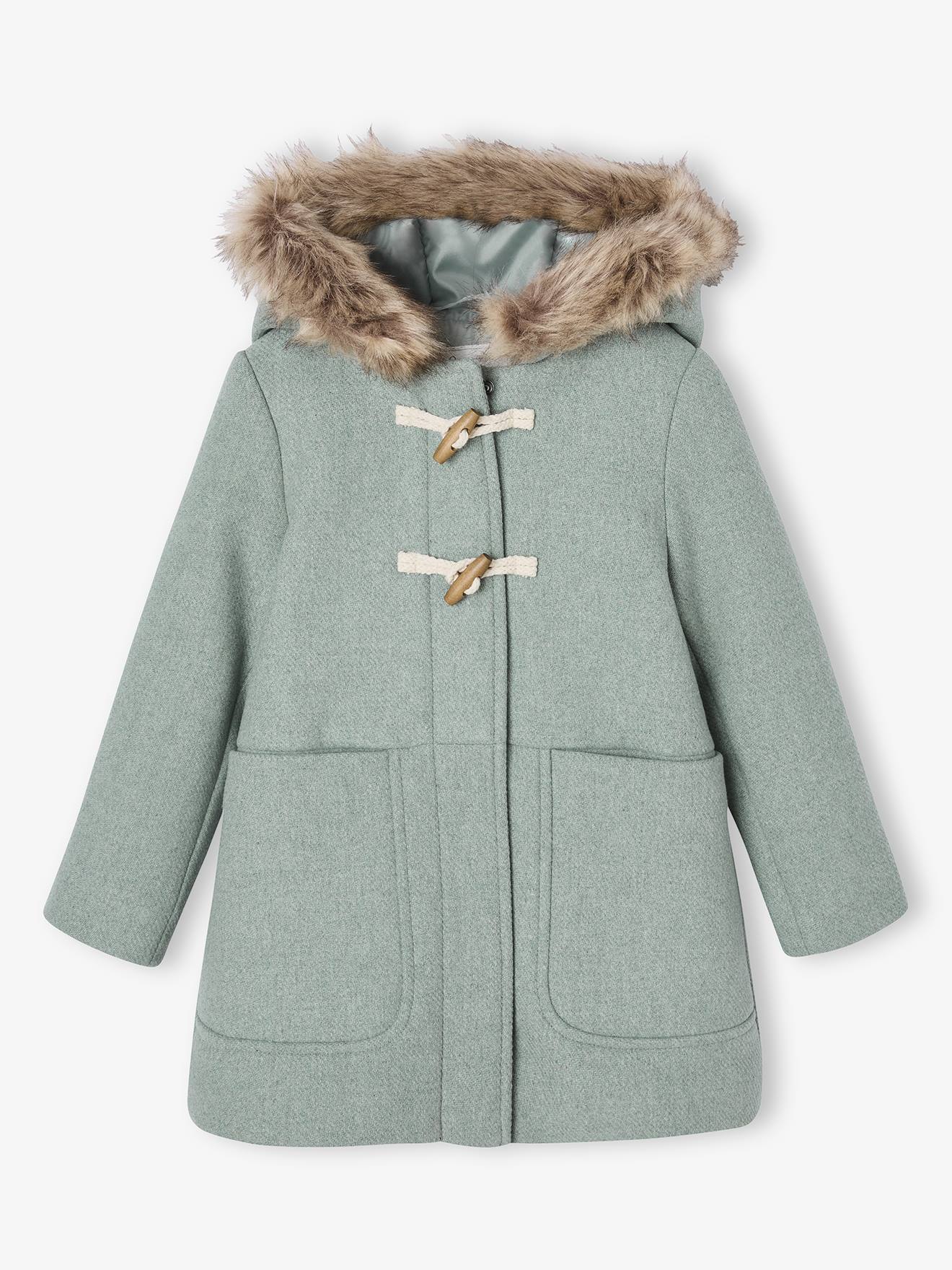 Hooded Duffel Coat with Toggles