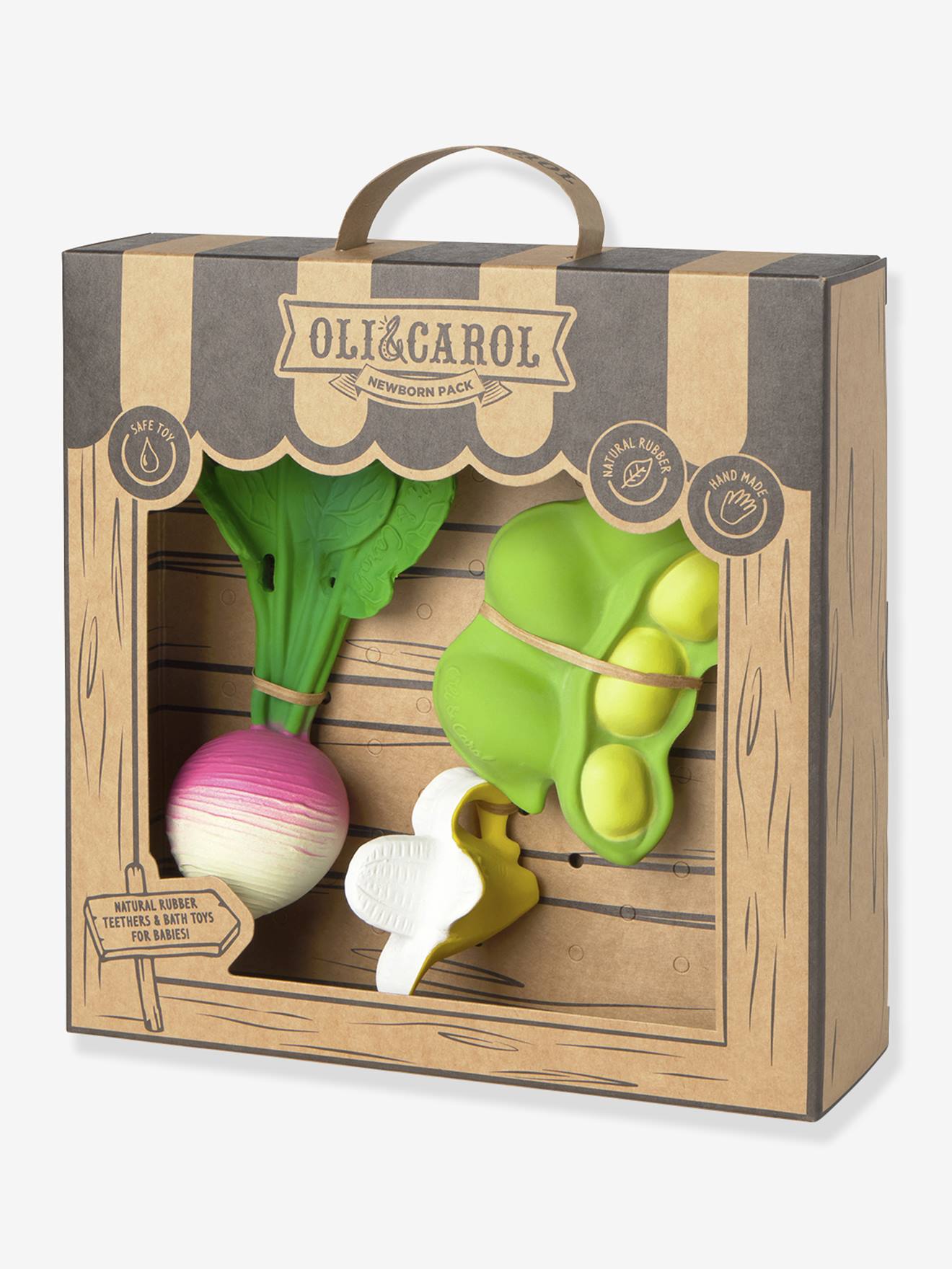 Newborn gift set: OLI & CAROL teething rings multicoloured