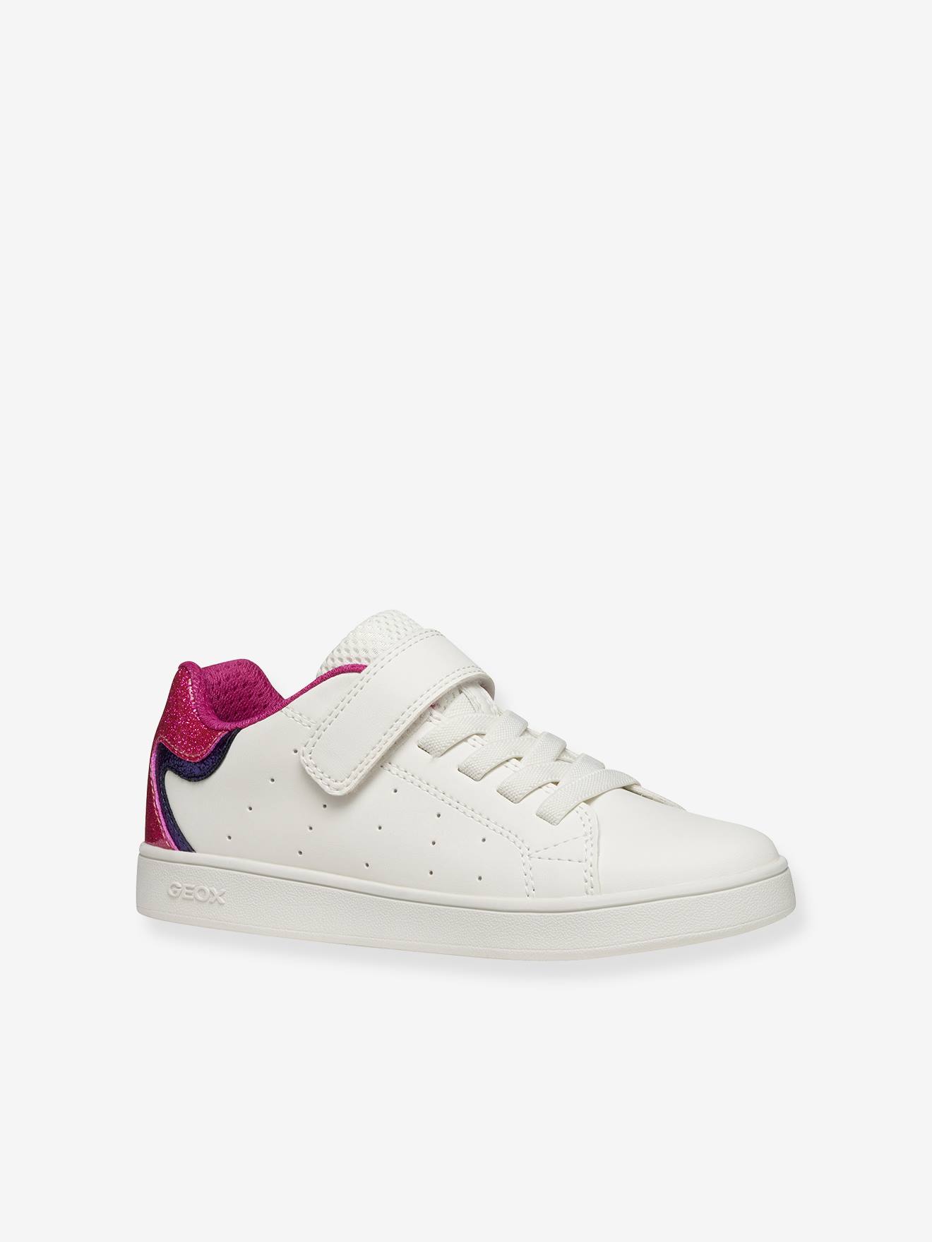 Girls' Eclyper Junior GEOX low-cut trainers fuchsia