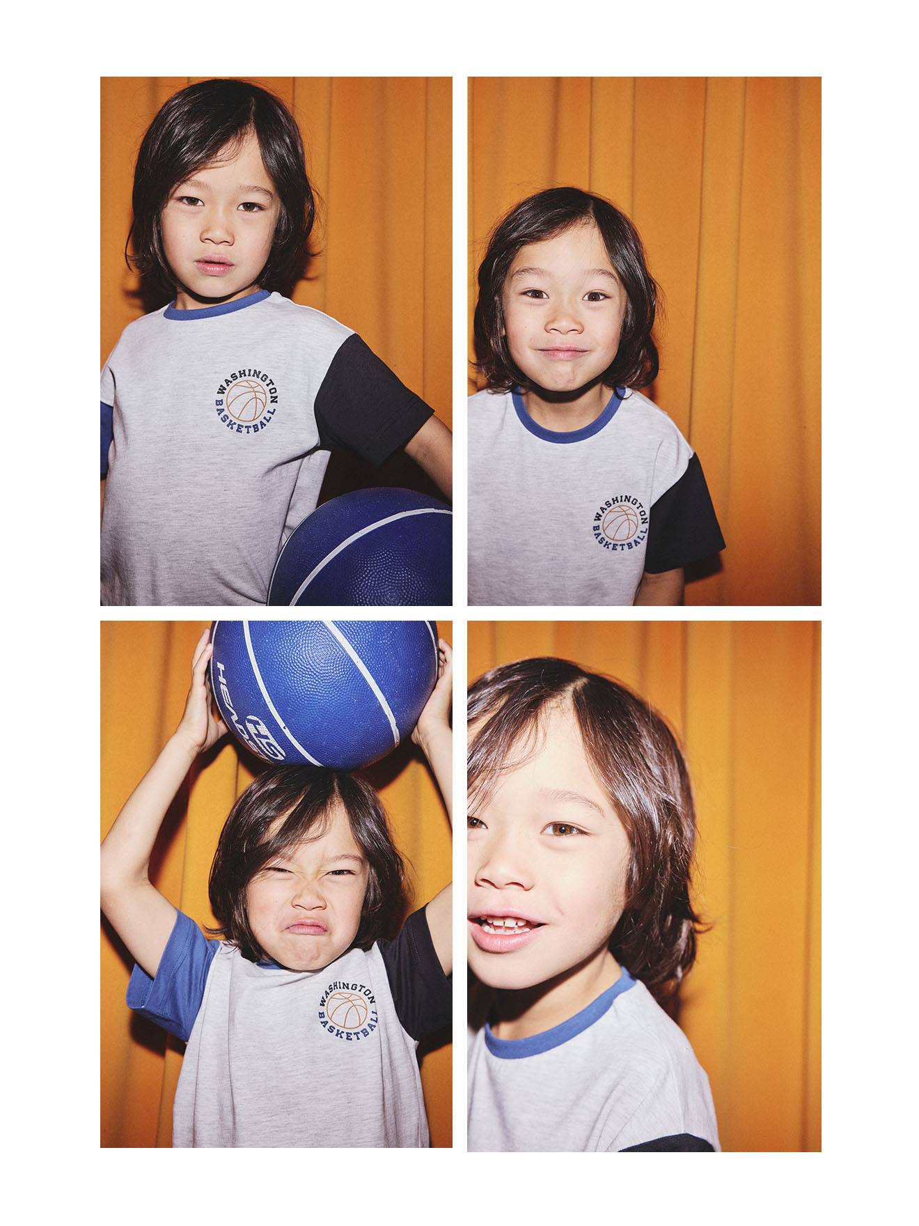 Short-Sleeved T-Shirt with Contrasting Sleeves