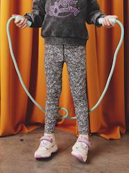 -Girls' printed technical sportswear leggings