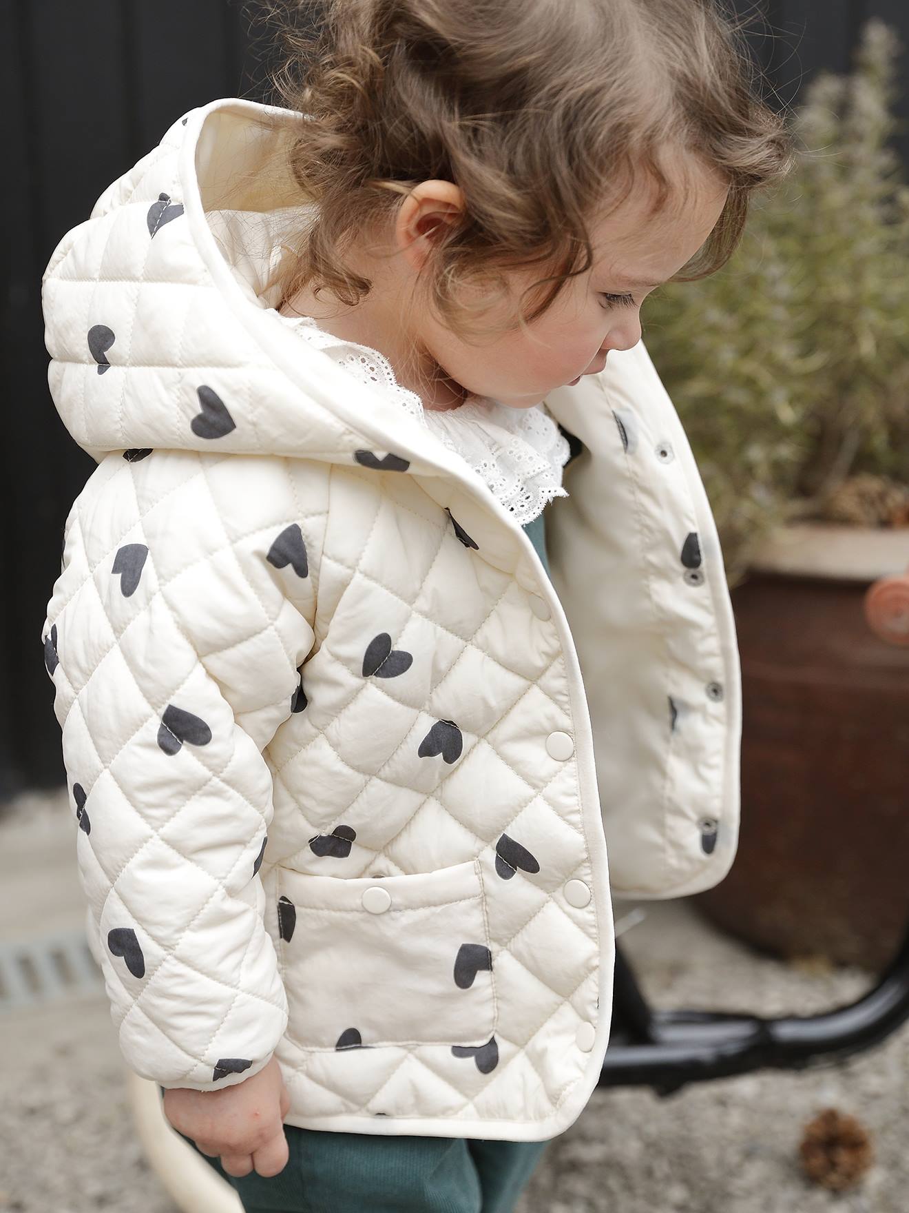 Corduroy Dungarees with Ruffles