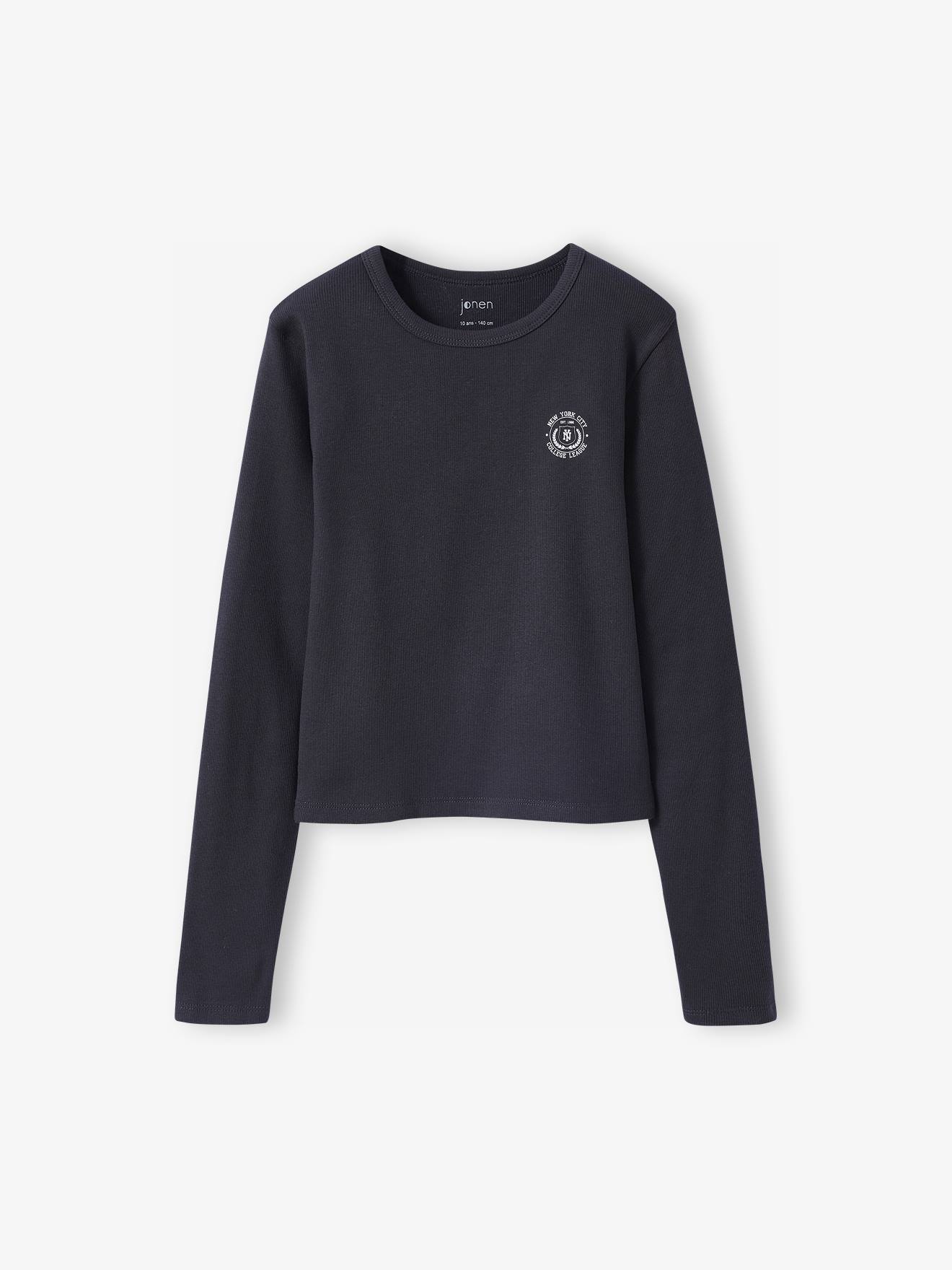 Cropped Long-Sleeved T-Shirt for Girls