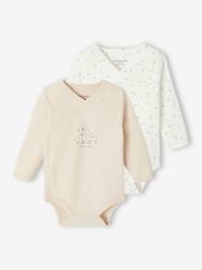 Pack of 2 Long-Sleeved Bodysuits, Newborn Special