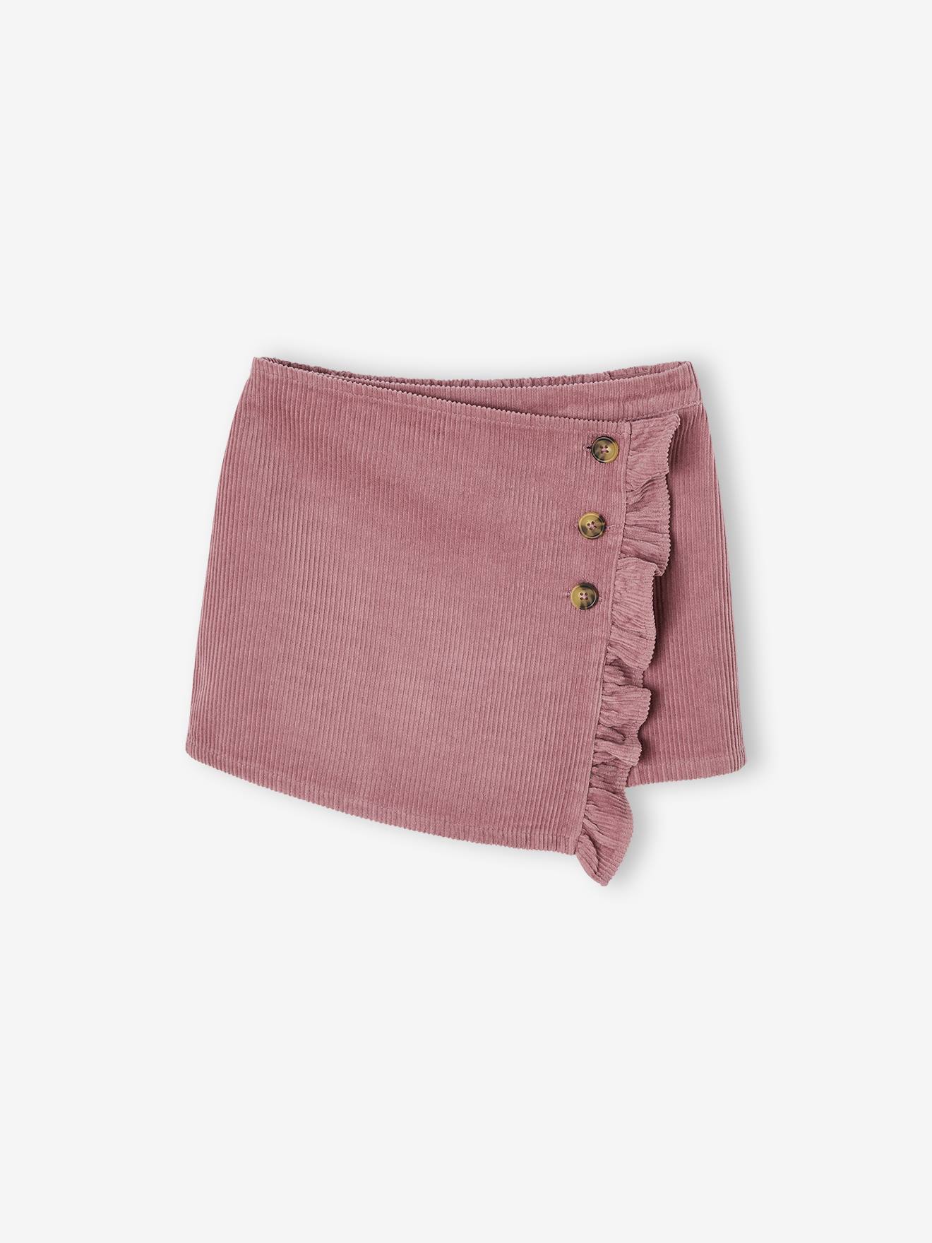 Envelope-type Corduroy Skort
