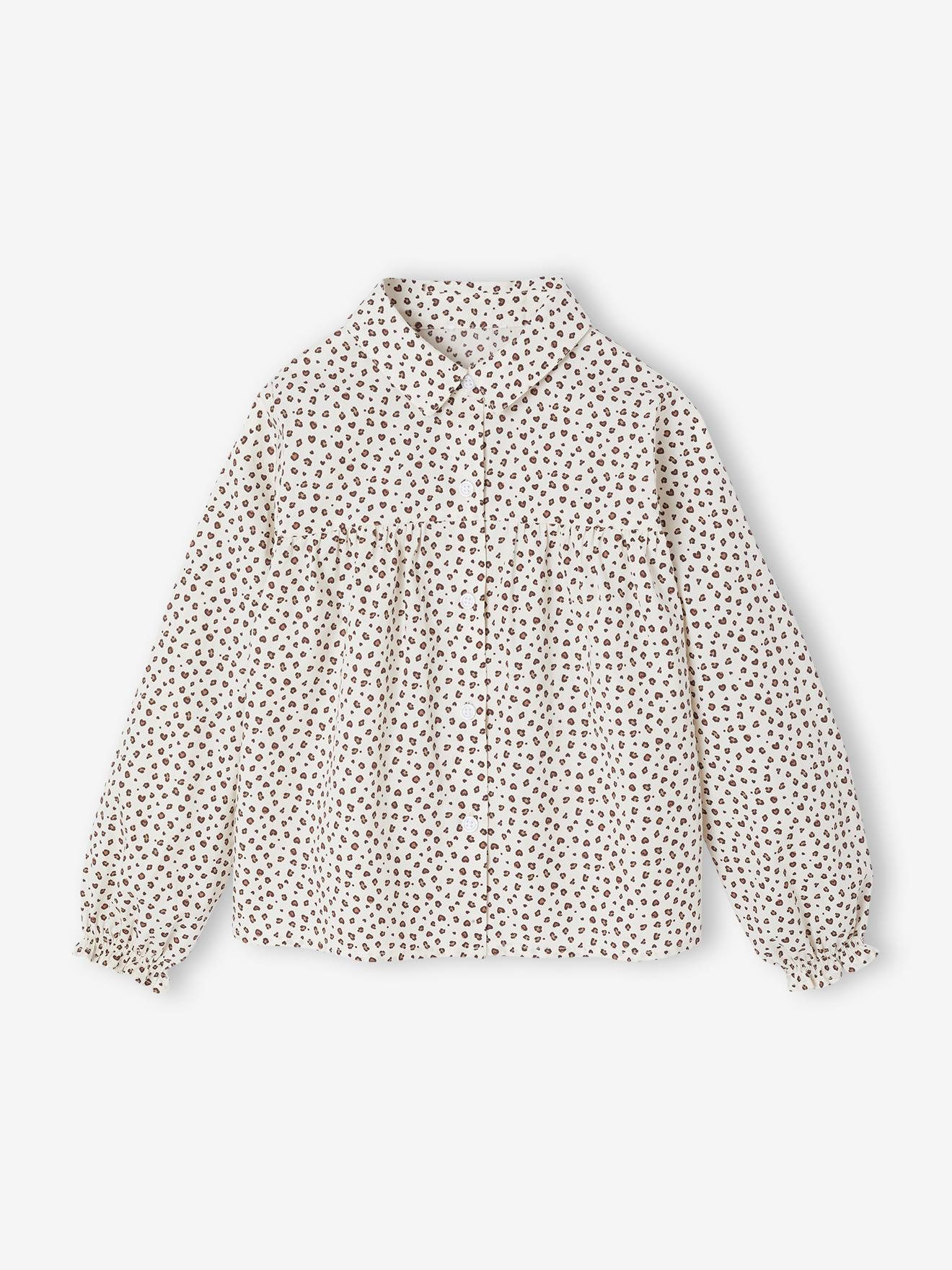 Poplin Shirt with A-Line Cut