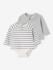 Pack of Two 2-in-1 Bodysuits for Newborns