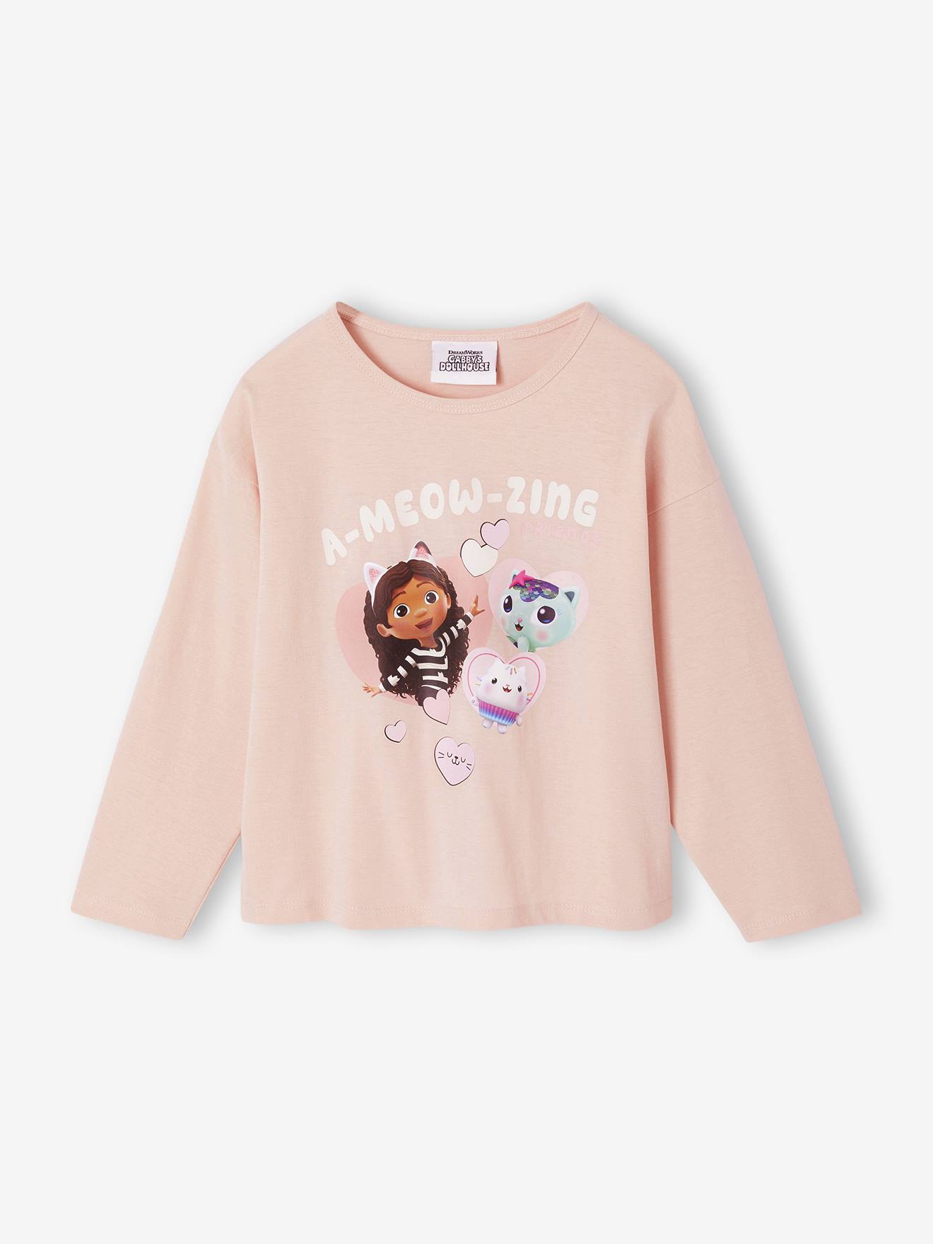 T-shirt Gabby et la Maison magique® with long sleeves rosy