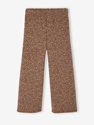 -Wide-Leg Fleece Leggings for Girls