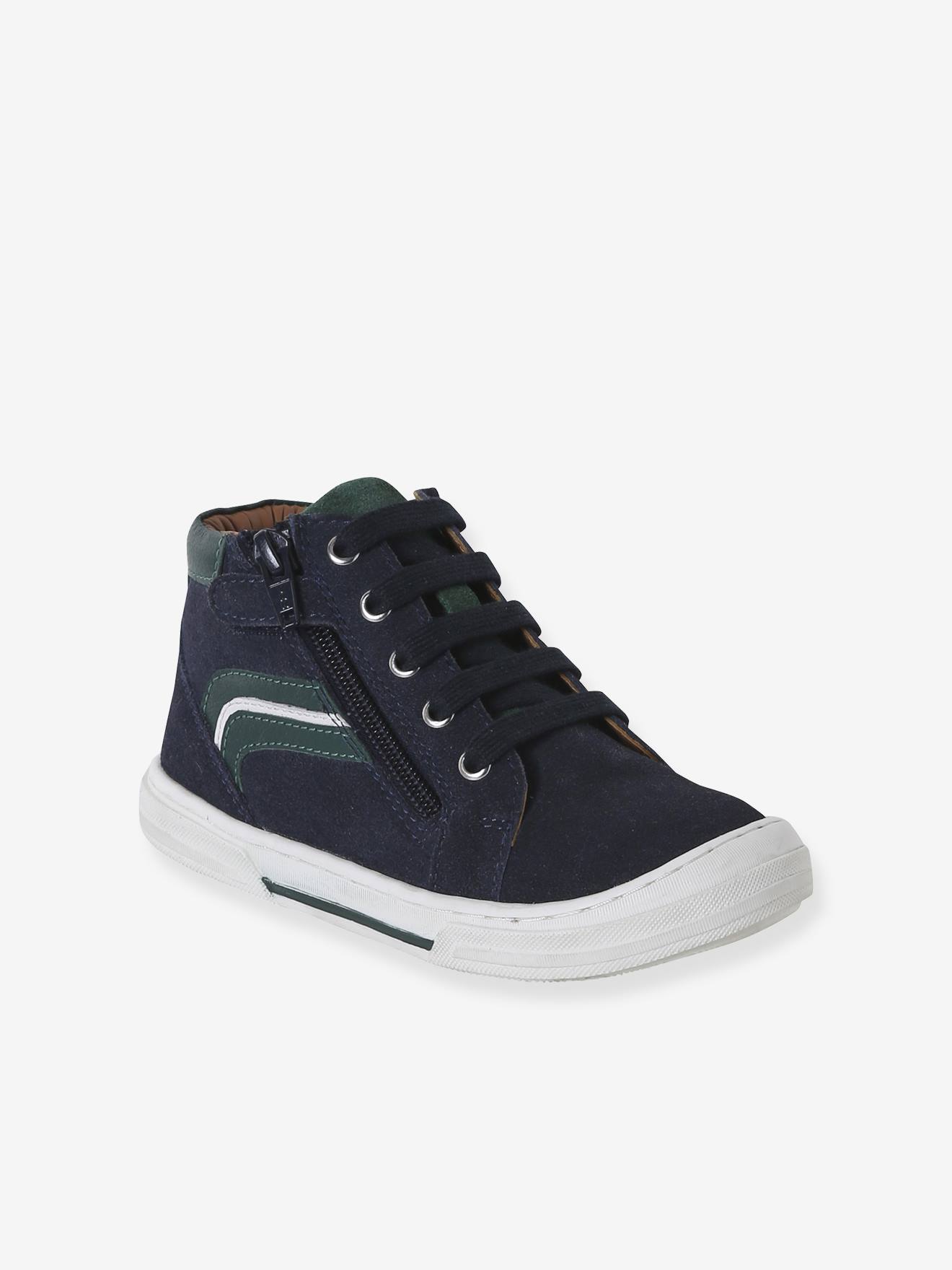 High-Top Leather Shoes