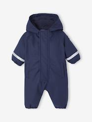Baby-Water-Repellent Pramsuit with Hood, Lined in Polar Fleece, for Babies