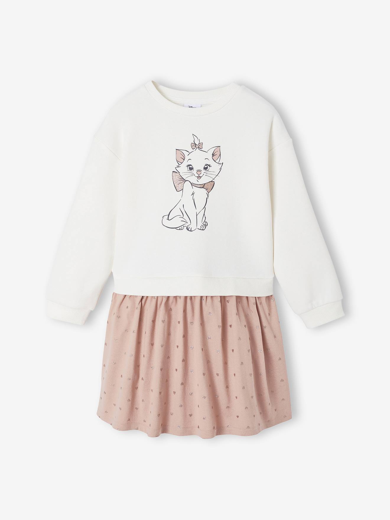 Disney® Marie the Aristocats two-fabric dress rosy