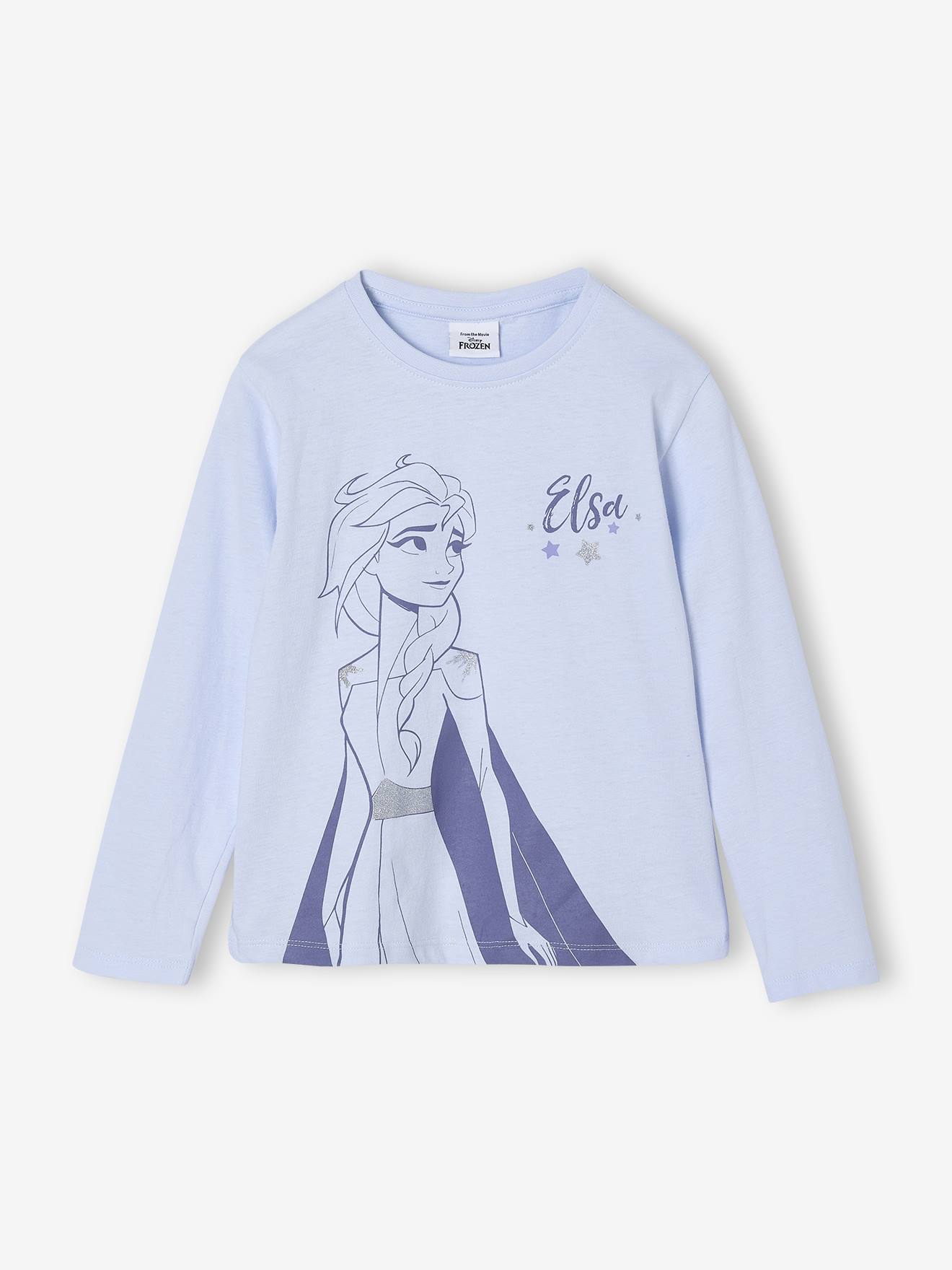 Girl's long-sleeved Disney® FROZEN T-shirt sky