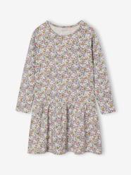 Girls-Long Sleeve Printed Dress for Girls
