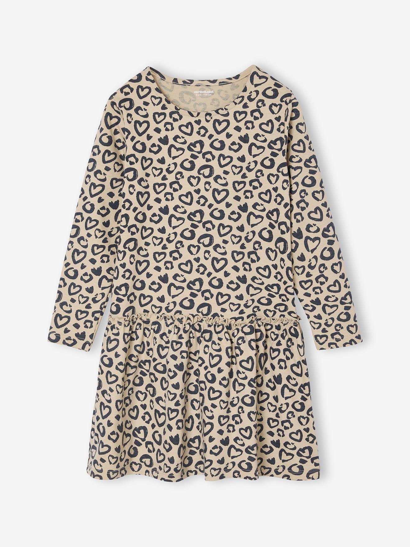 Long Sleeve Printed Dress