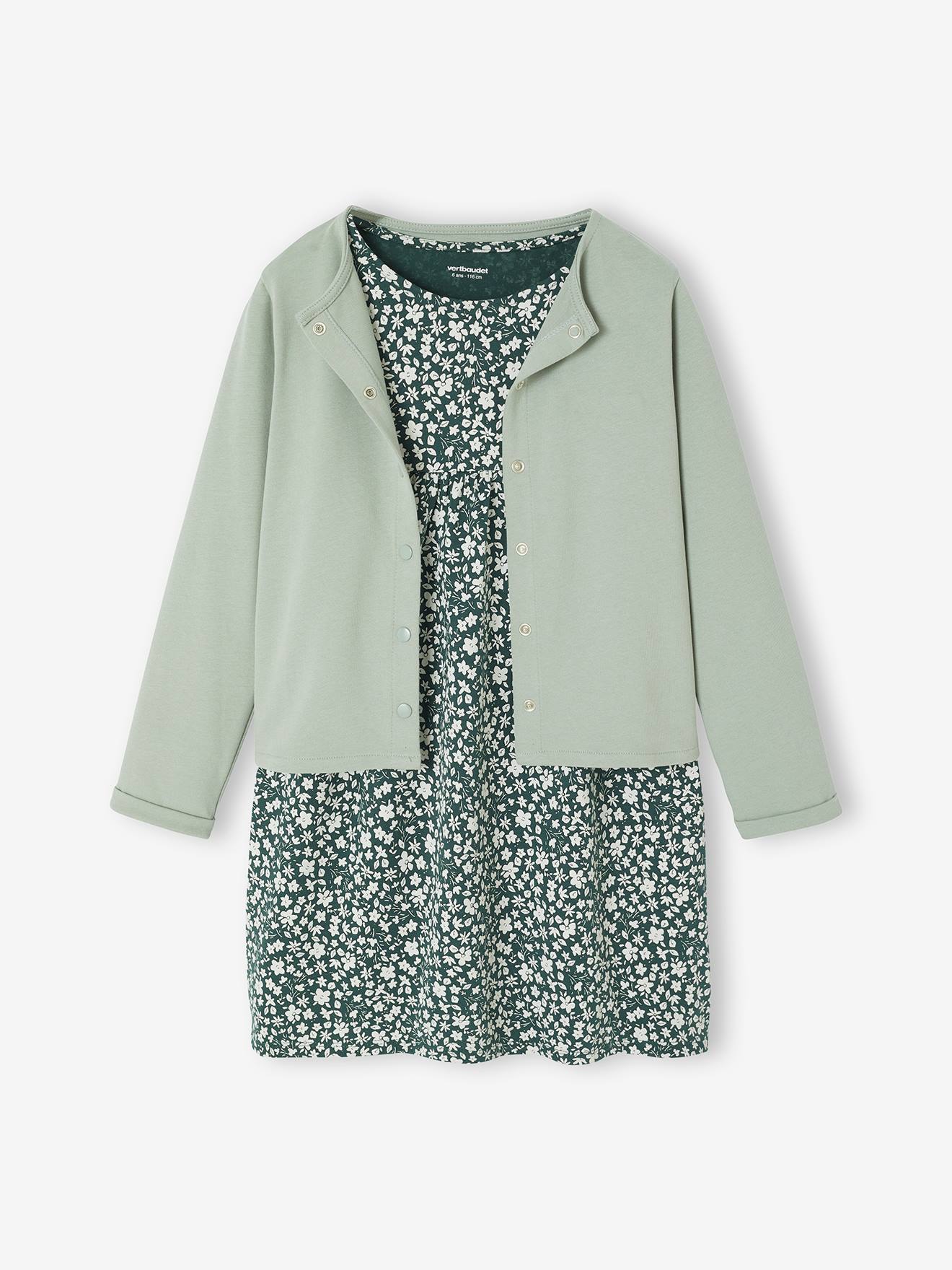 Dress & Jacket Outfit with Floral Print