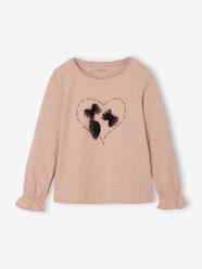 -Romantic Top with Fancy Motif for Girls 