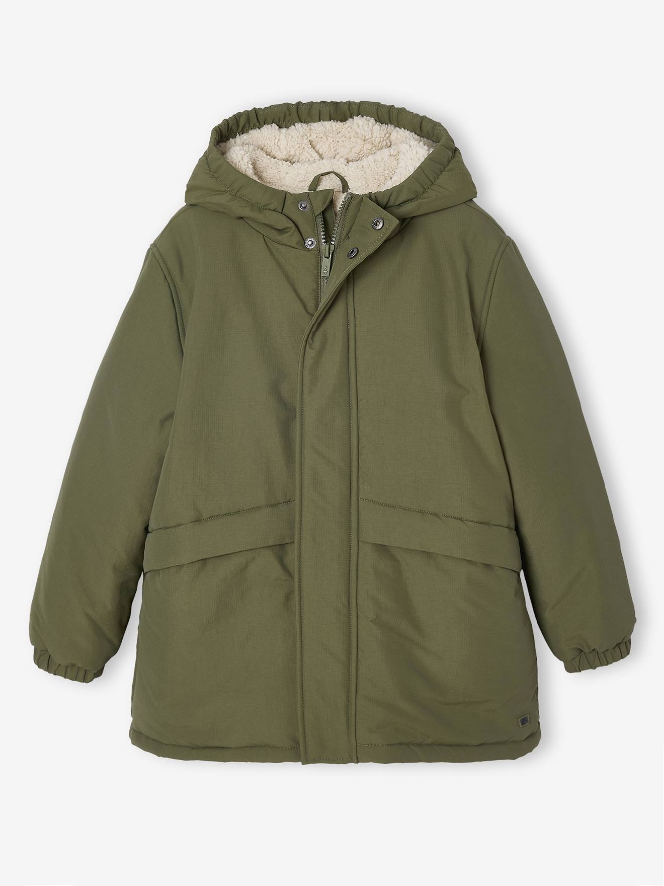 Hooded Sherpa-Lined Parka