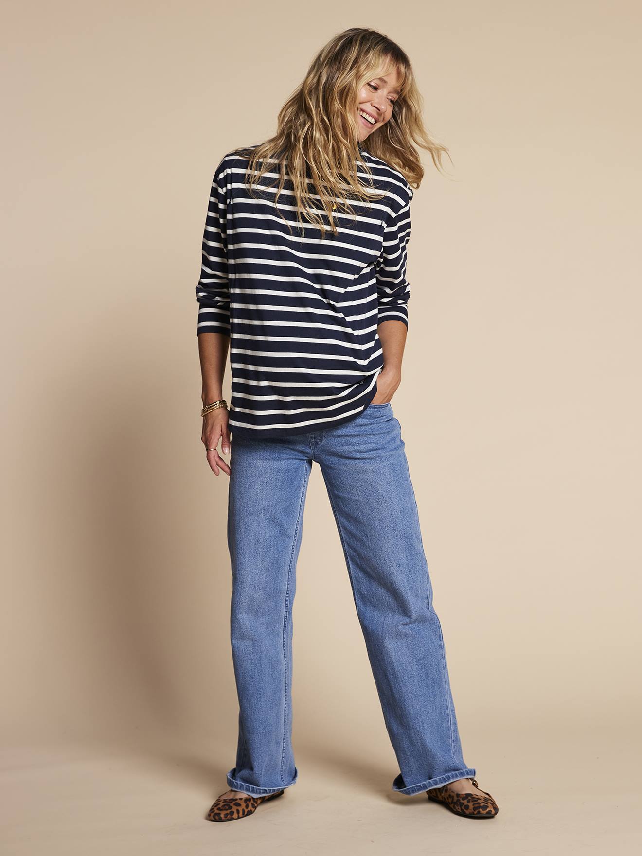 Customisable Striped Top for Maternity & Nursing