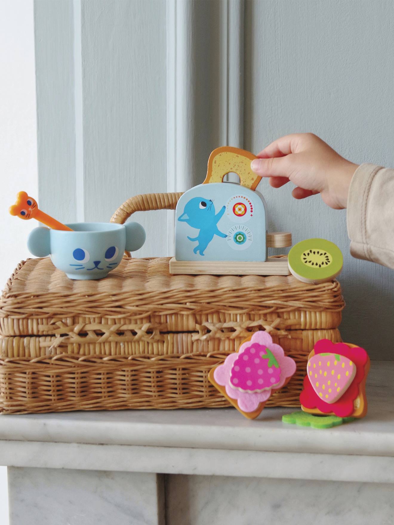 DJECO kittens' breakfast puzzle