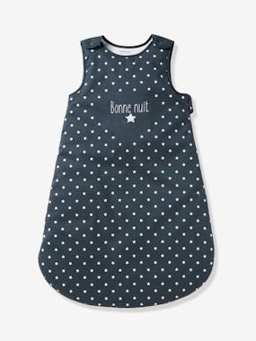 Image of Baby Sleep Bag, Bonne Nuit dark blue/print