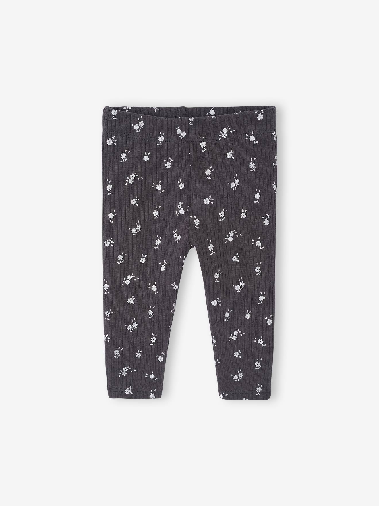 Printed Ribbed Knit Leggings
