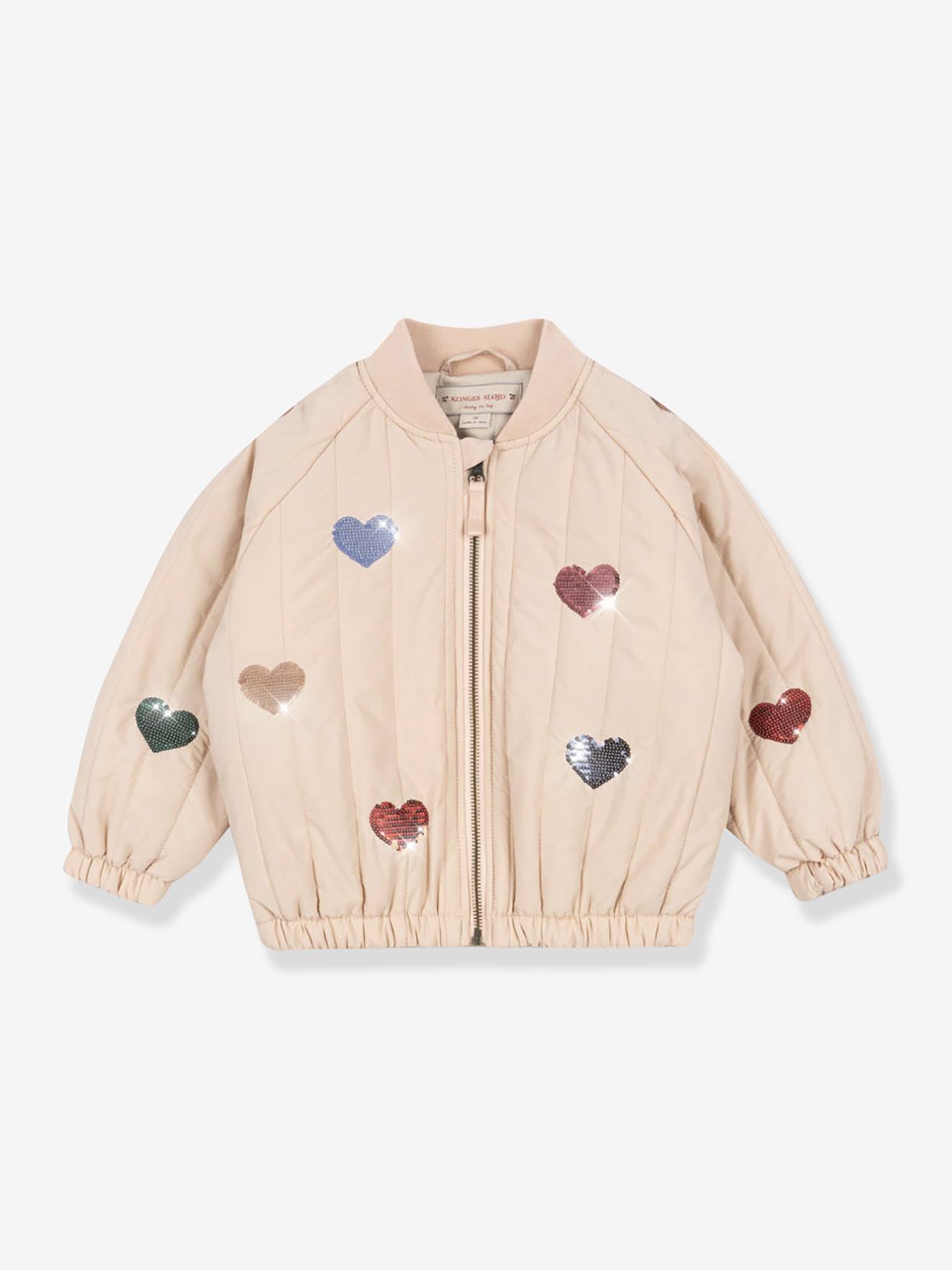 Juno KONGES SLOJD sequin pattern quilted jacket rose