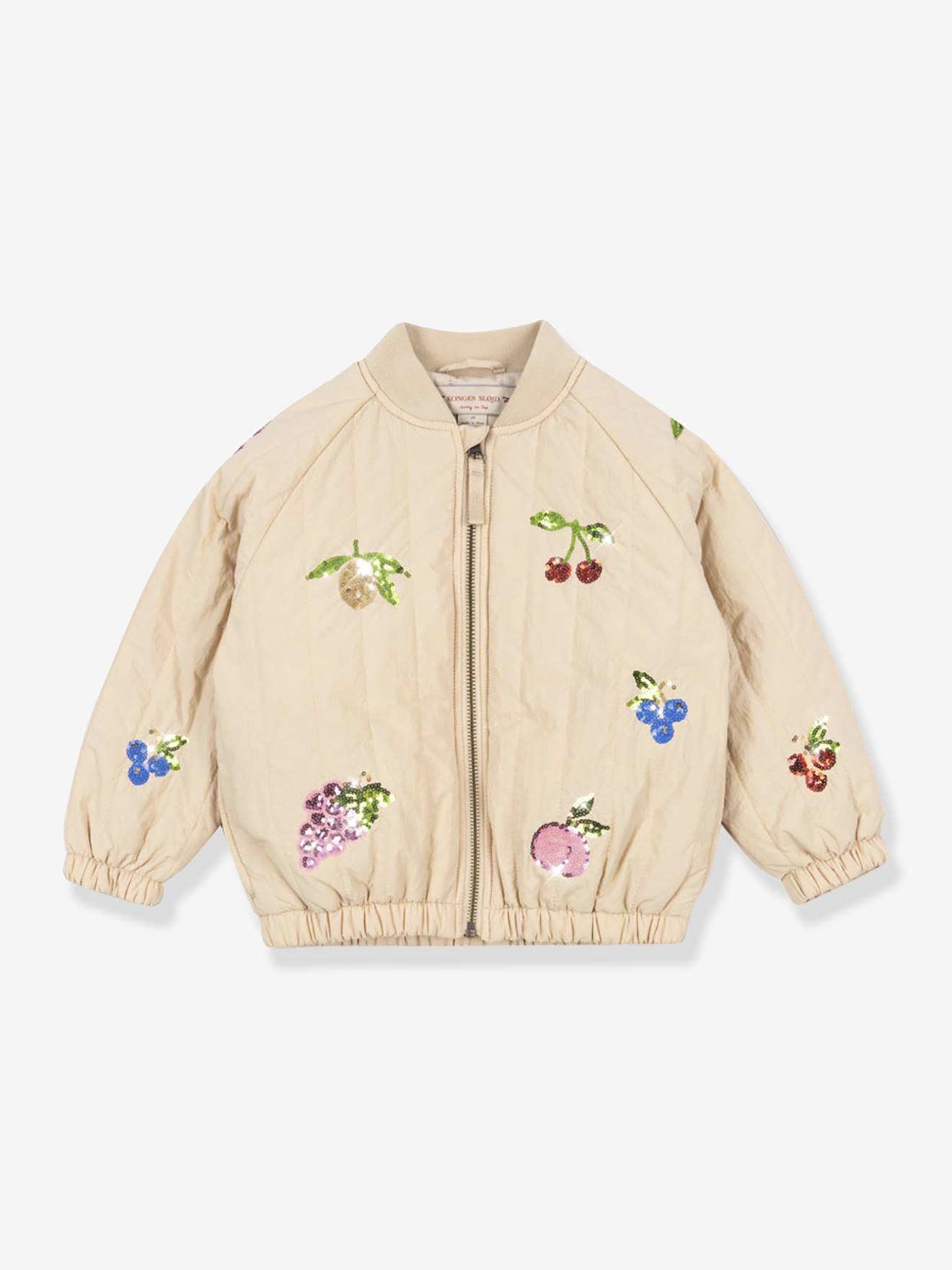 Juno KONGES SLOJD sequin pattern quilted jacket nude