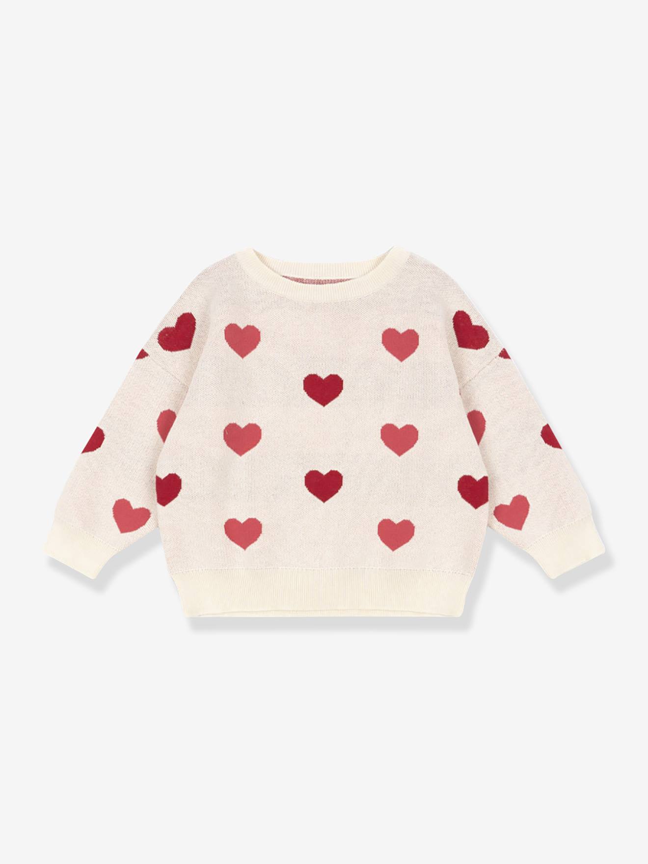 Jumper with KONGES SLOJD Heart pattern rose