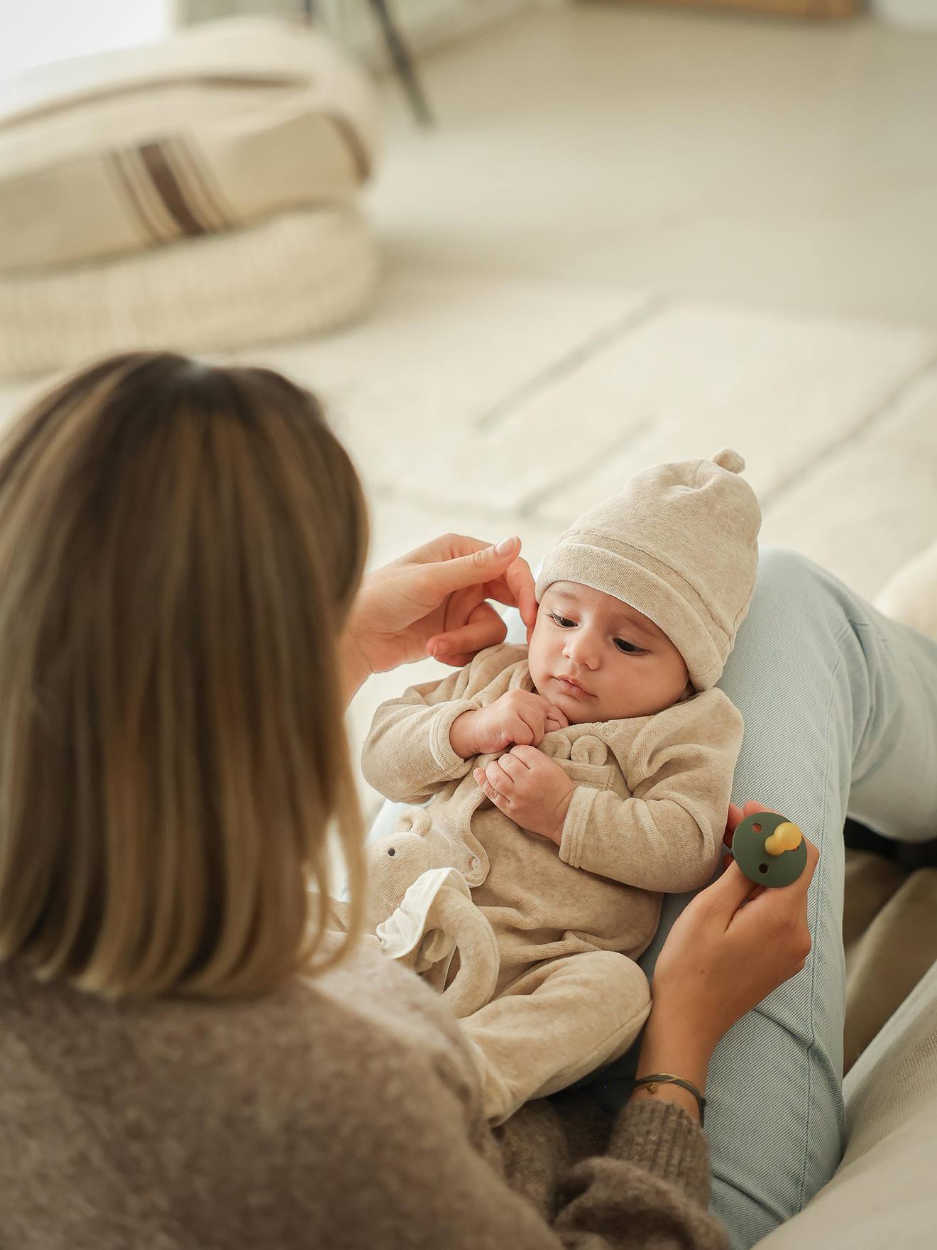 Customisable ENVIE DE FRAISE unisex newborn set marl
