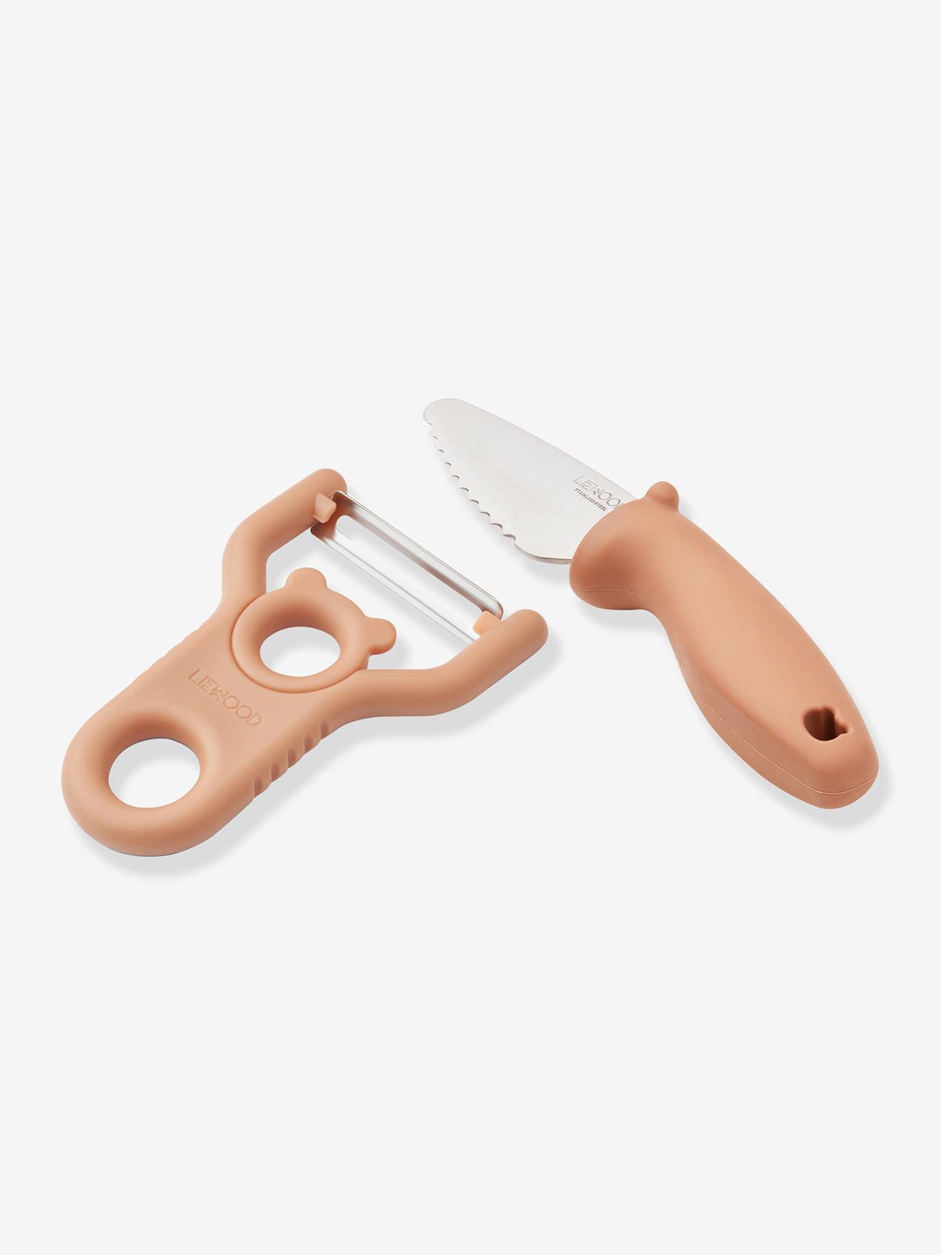 LIEWOOD Pertense knife + vegetable peeler set rose