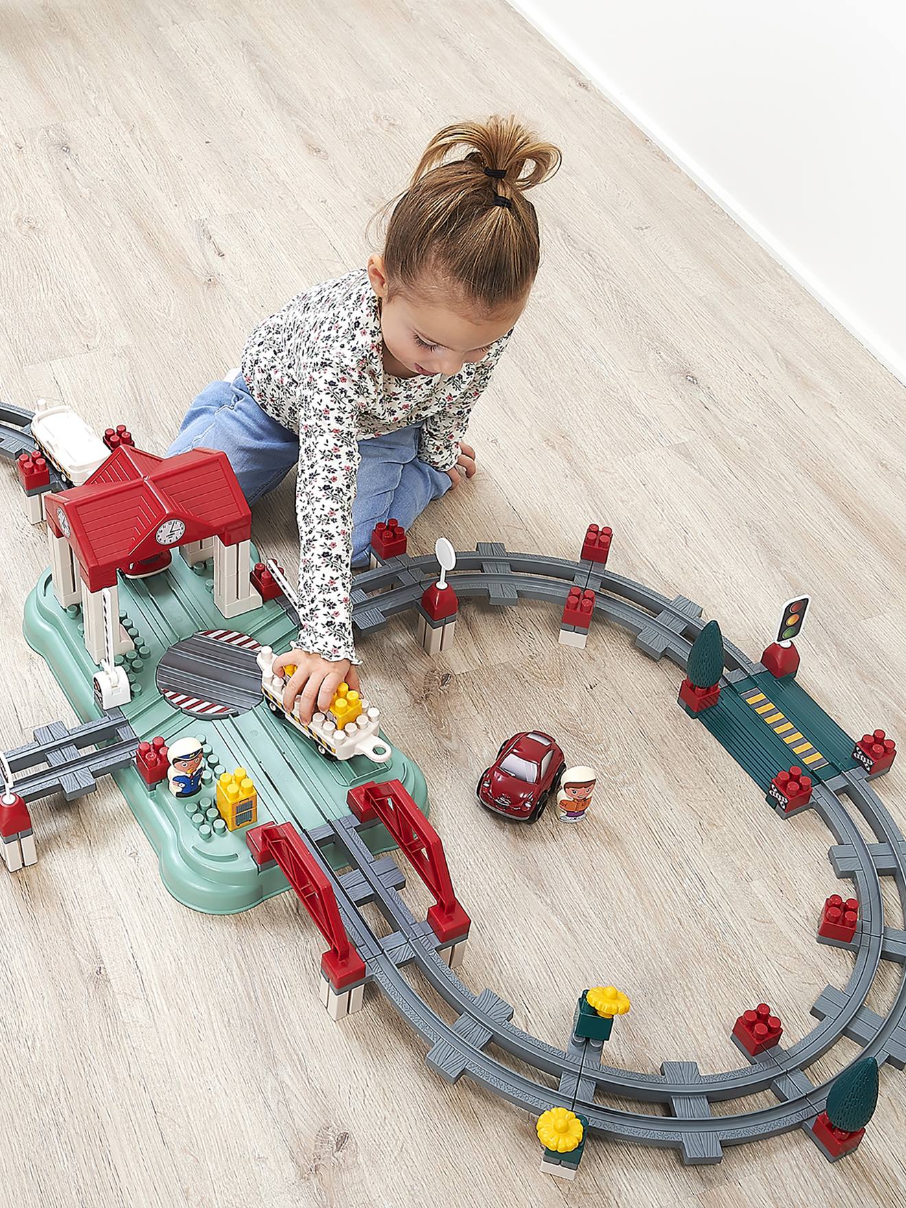 Abrick Train Track Barrel - ECOIFFIER multicoloured