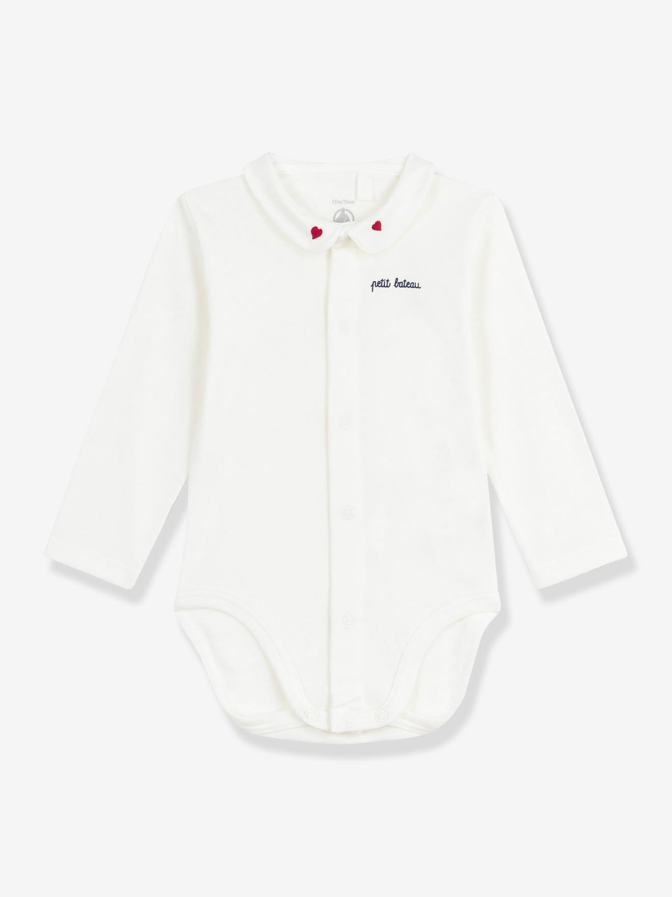 Bodysuit with Embroidered Collar