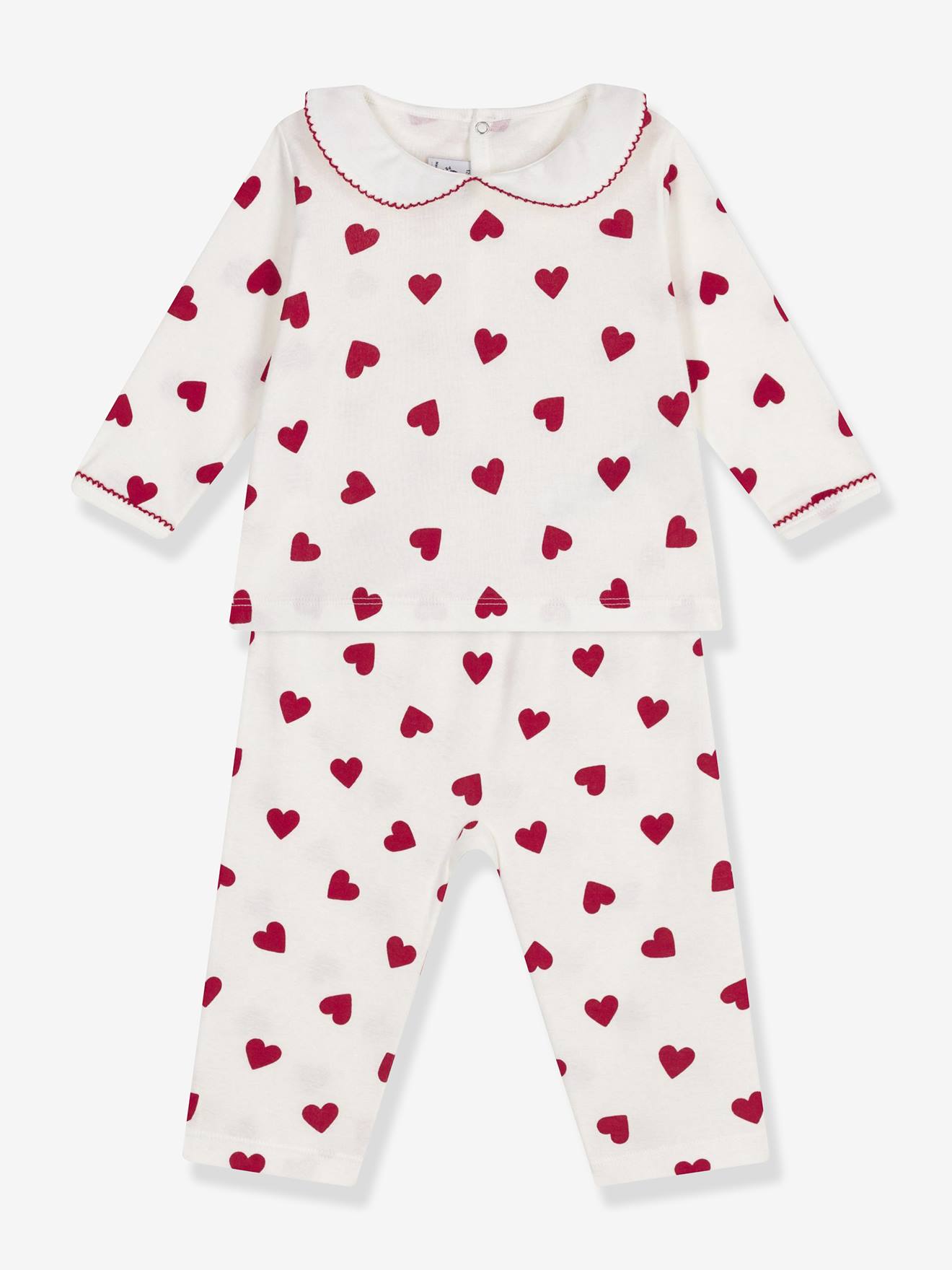 2-Piece Set Pyjamas with Heart Print for Babies