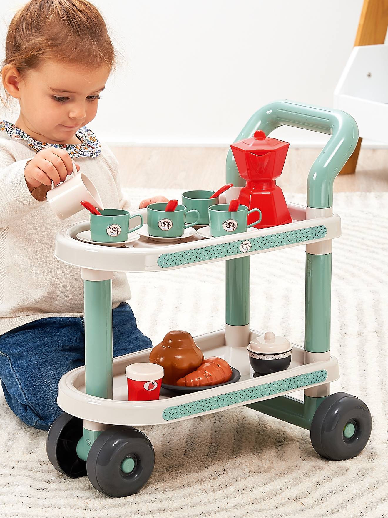 ECOIFFIER breakfast trolley multicoloured