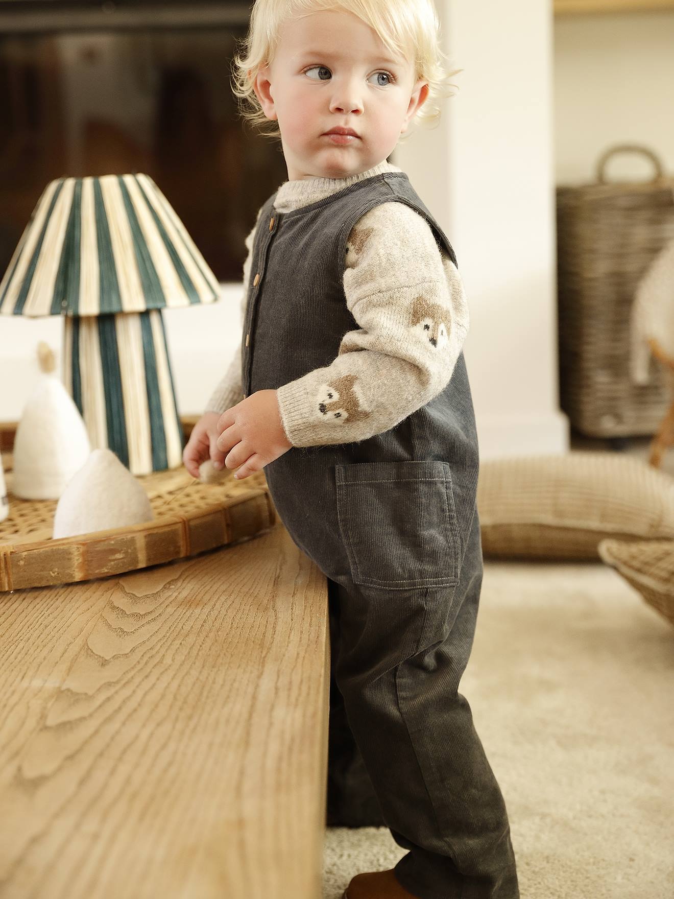 Corduroy sleepsuit