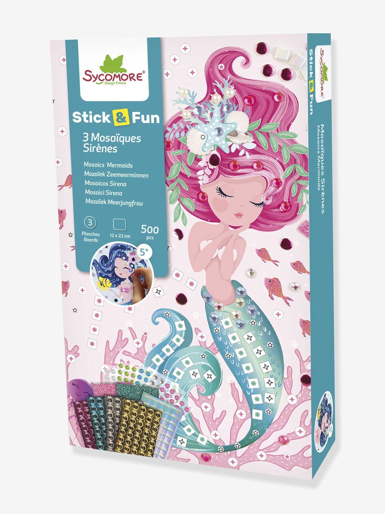 Stick'N Fun Mini Mosaics - SYCOMORE Mermaids multicoloured