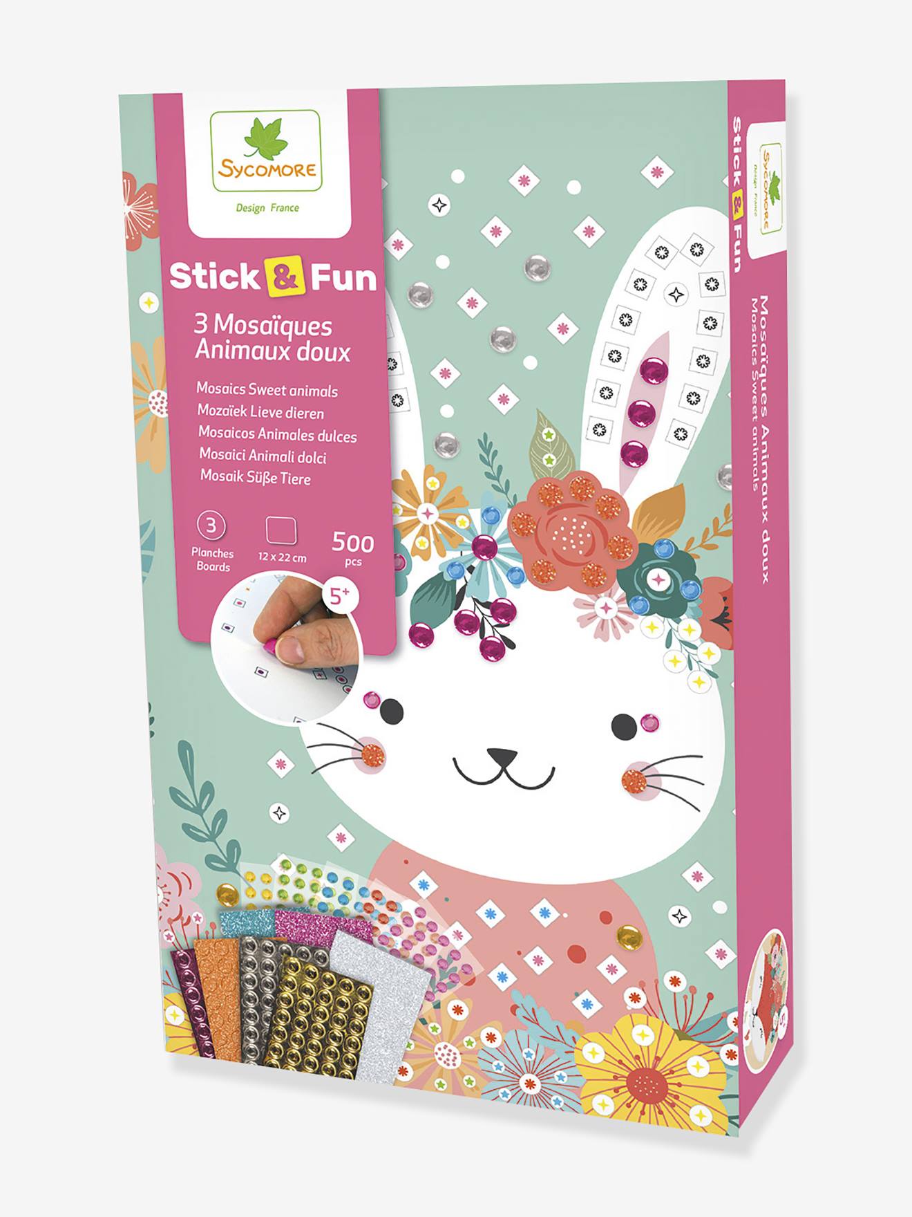 Stick & Fun Kit - SYCOMORE Mini Mosaics Soft Animals