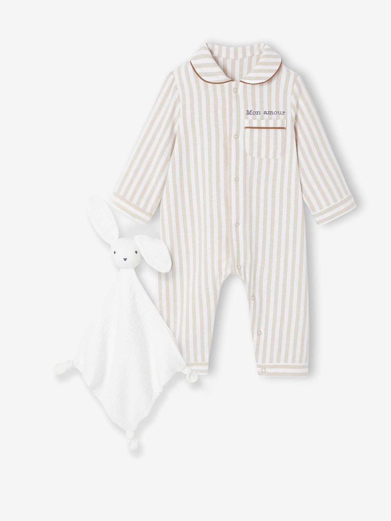 Sleepsuit set in flannel + com