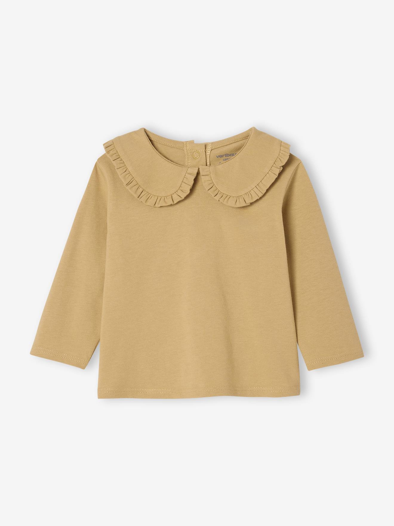 Long Sleeve Top with Peter Pan Collar