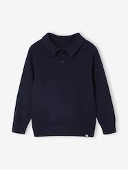 Boys-Plain Polo-Neck Jumper