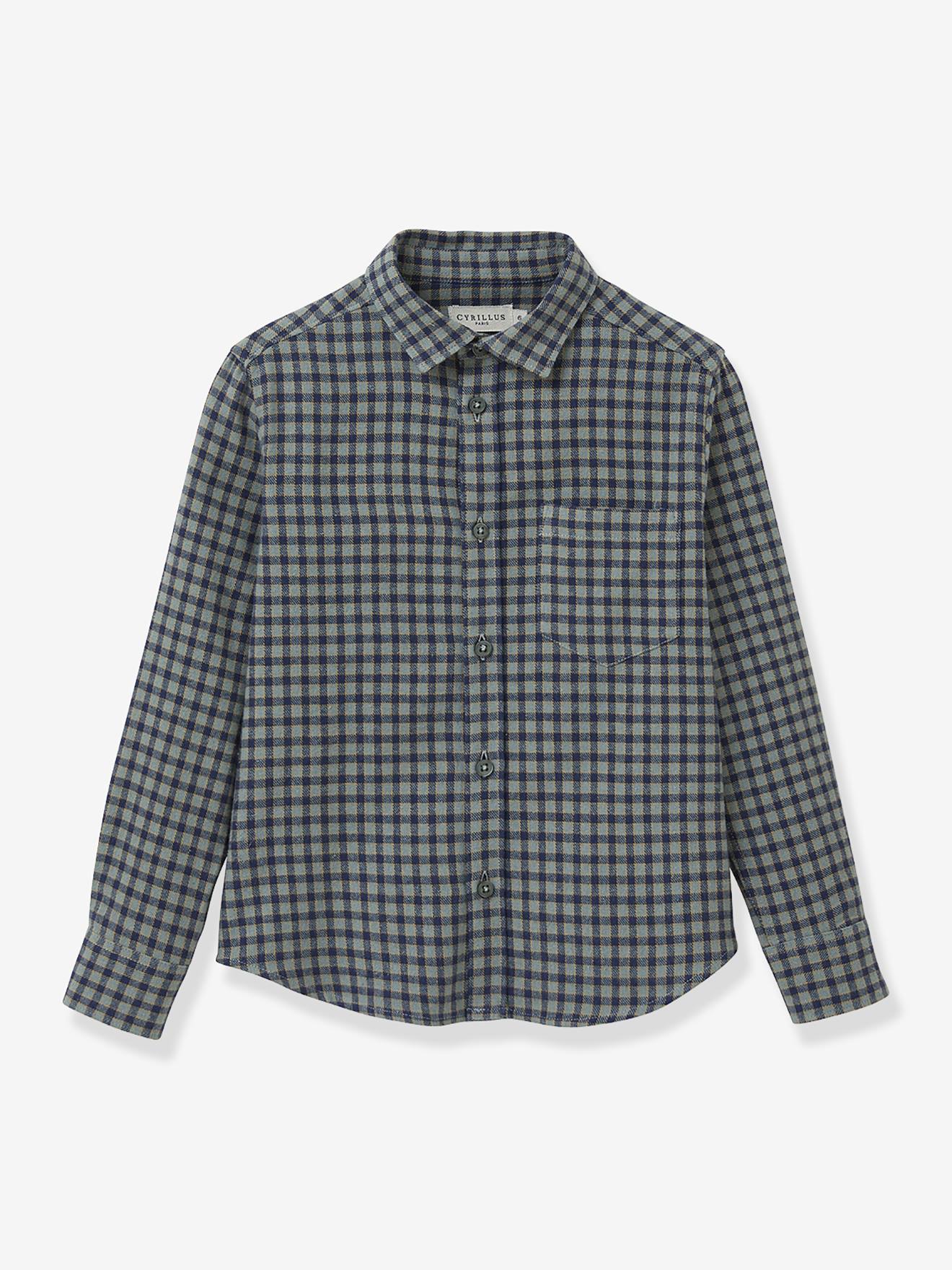 Boy's gingham flannel shirt CYRILLUS