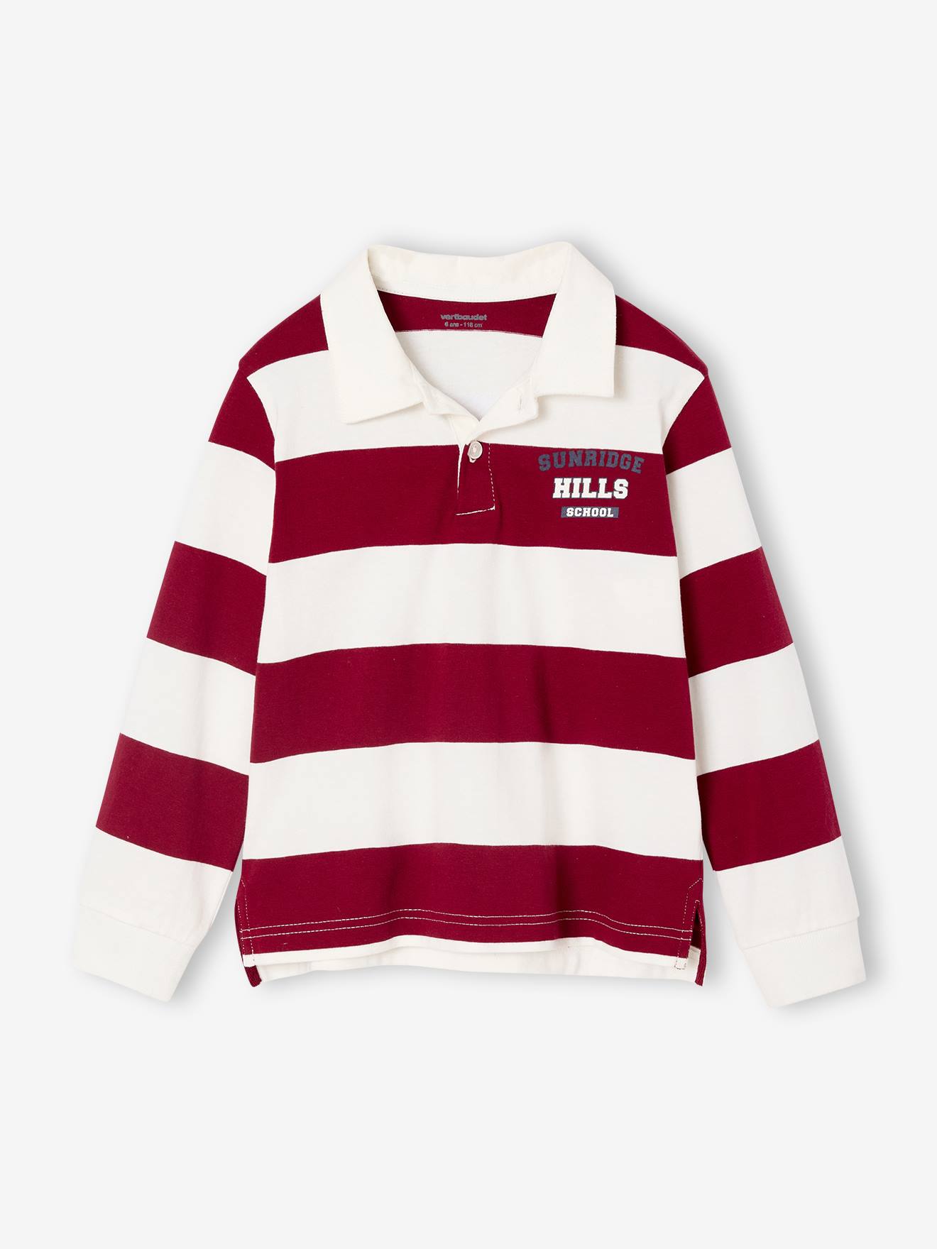 Striped Yarn-Dyed Polo Shirt