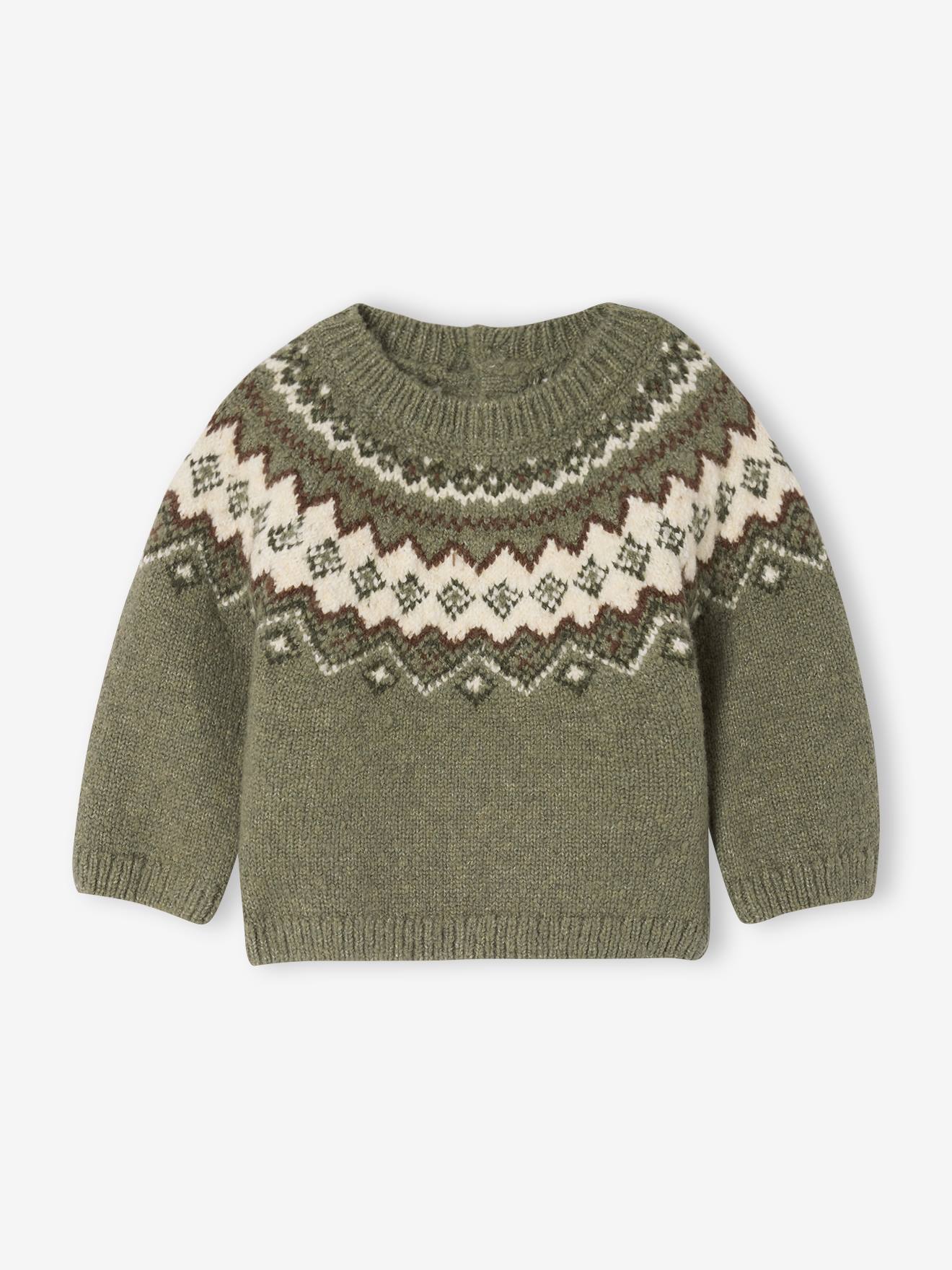 Jacquard Jumper in Ultra Soft Fuzzy Knit
