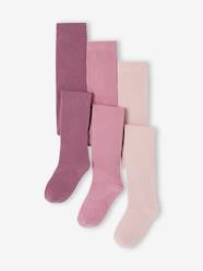 Pack of 3 Pairs of Tights for Girls